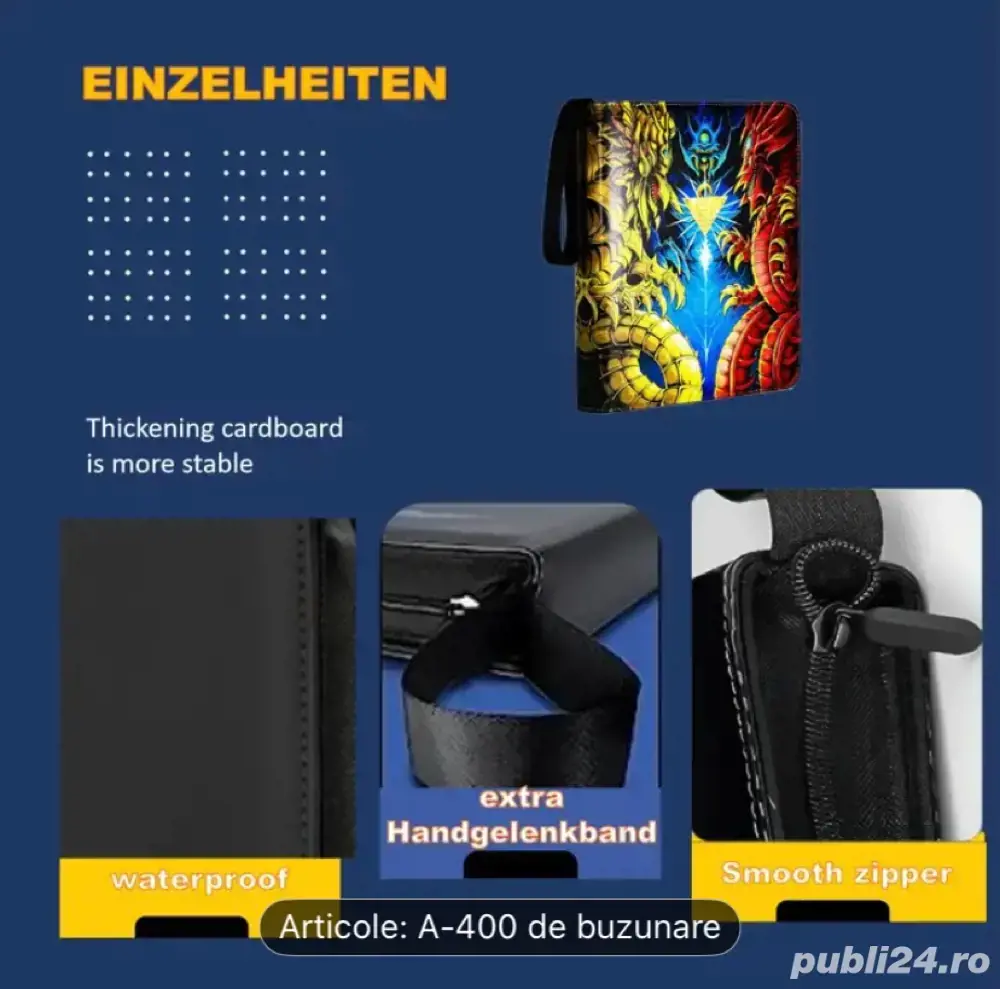 Album YU-GI-OH 400 buzunare