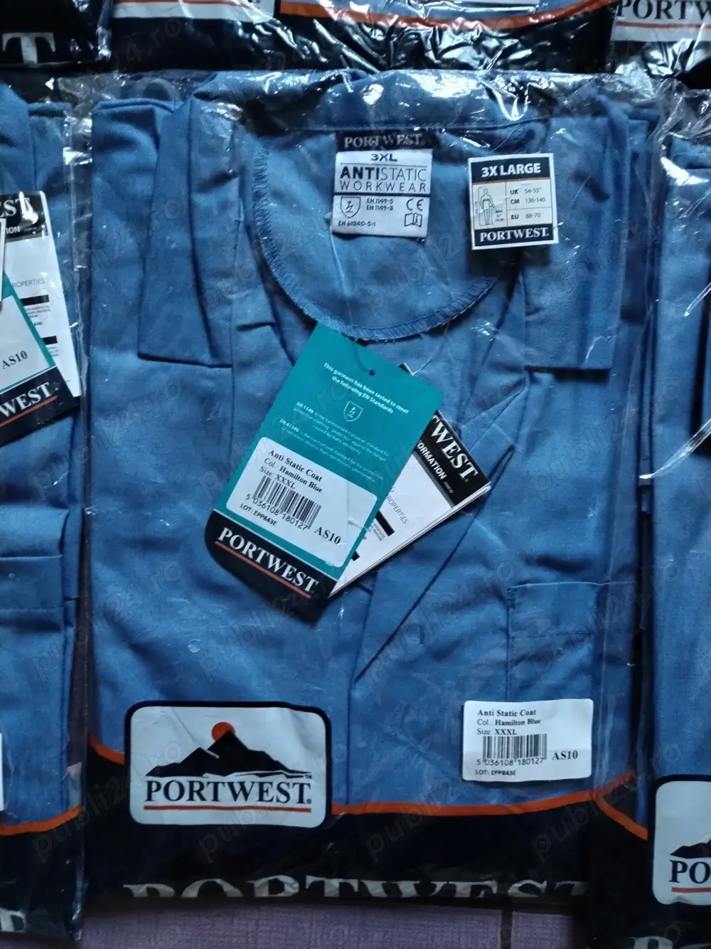 Halat de lucru ESD antistatic Portwest AS10