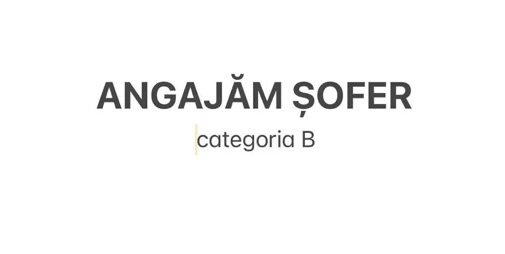 Firma constructii-angajam sofer