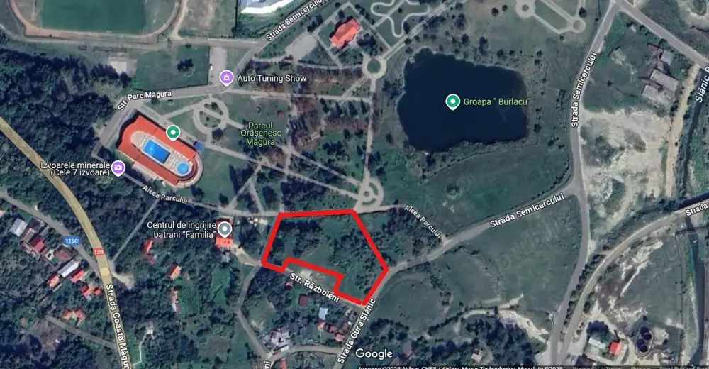 Teren 5.500 mp chiar in Parcul Măgura, Târgu Ocna - oportunitate rară 