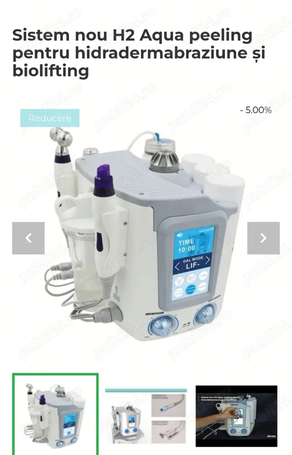 Aparat tratemente faciale 