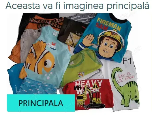 Set haine baieti vara, 2-3 ani, tricouri, pantaloni, cod F1