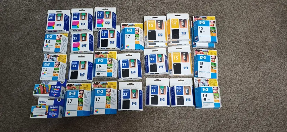 Cartuce imprimanta HP : HP 14, HP15, HP19, HP25, HP 33 si Epson T037