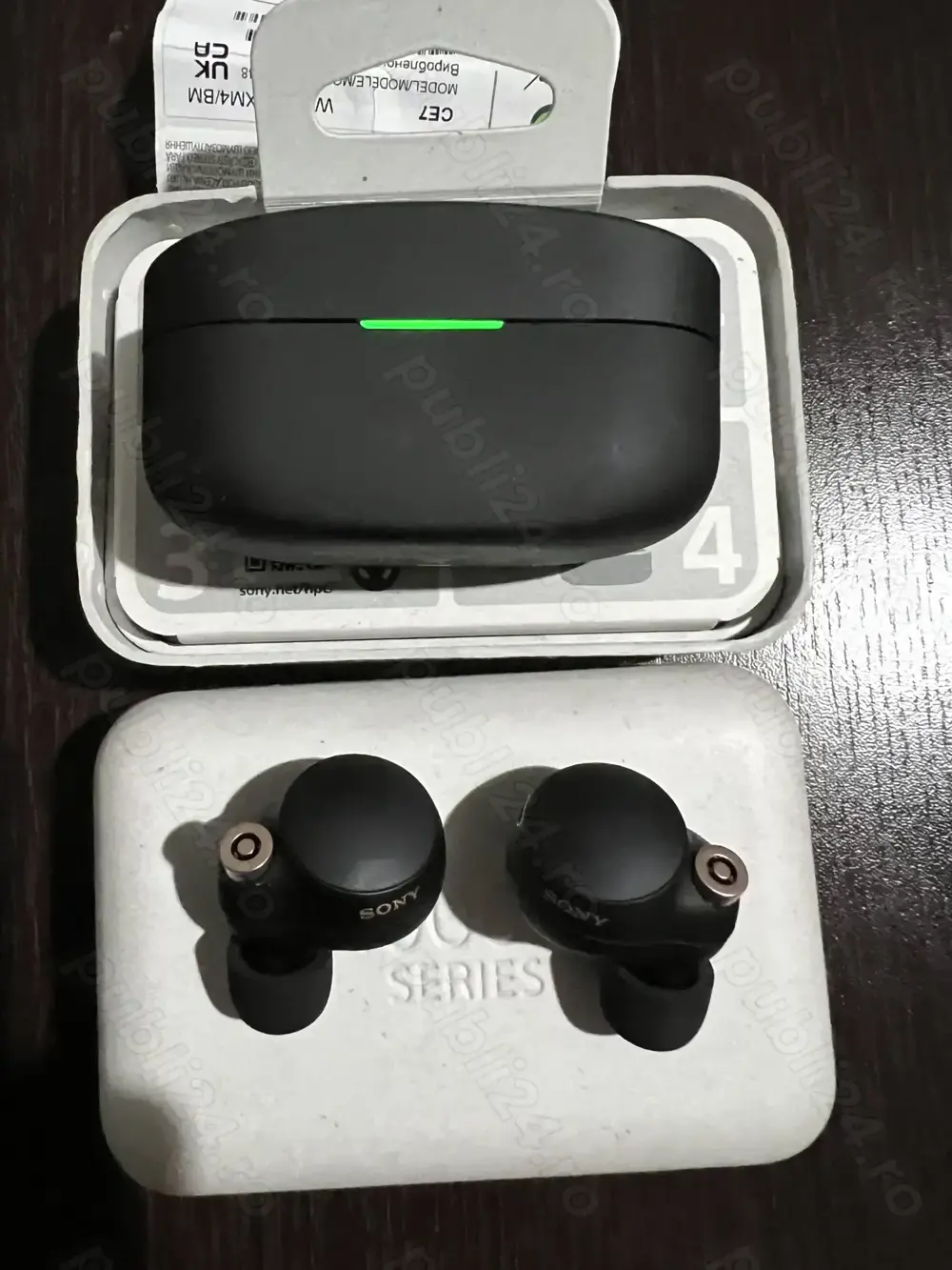 Casti In-Ear Sony WF-1000XM4B, Wireless, BT, NC, Microfon, CA NOU