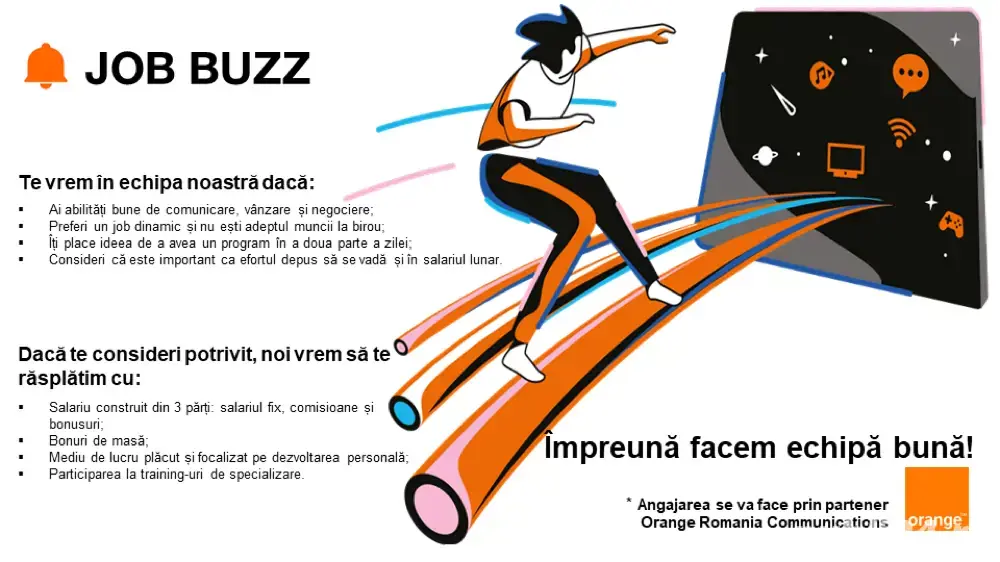Orange face angajări în Bistrița!