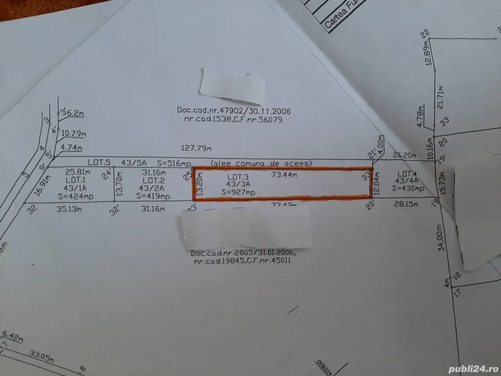 Vand teren popoveni intravilan