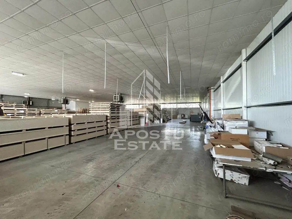 Hala 1400 mp, de inchiriat, depozitare, acces TIR, C. Lugojului.