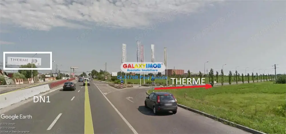 Teren Balotesti vecin gard Therme 13600 mp apropiere DN1