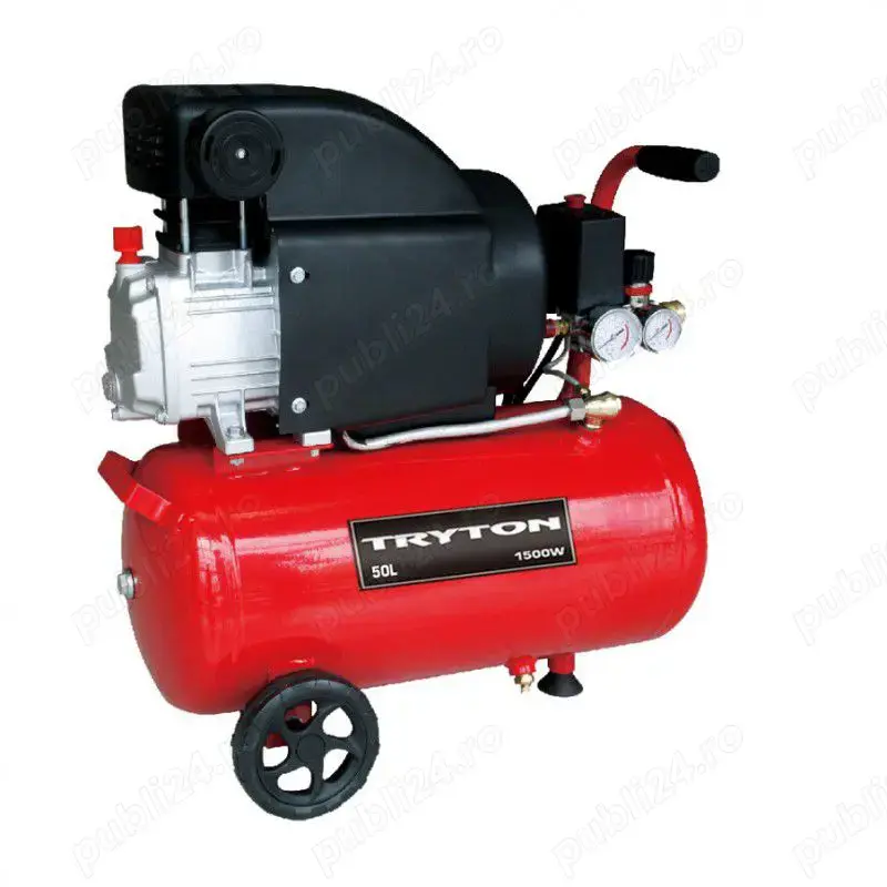 Compresor de AER cu ulei - 8BAR ,206L min 1500W  capacitate butelie 50L TRYTON