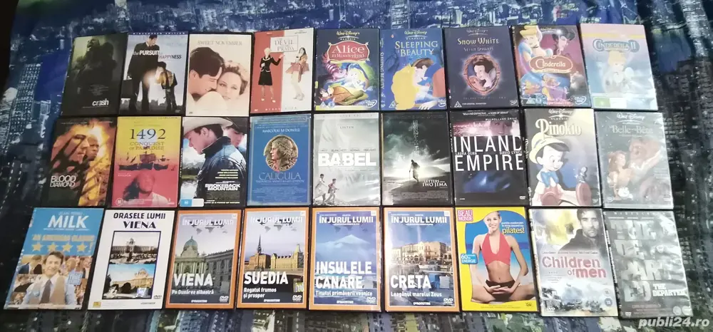 DVD-uri filme, concerte, documentare turism etc. 