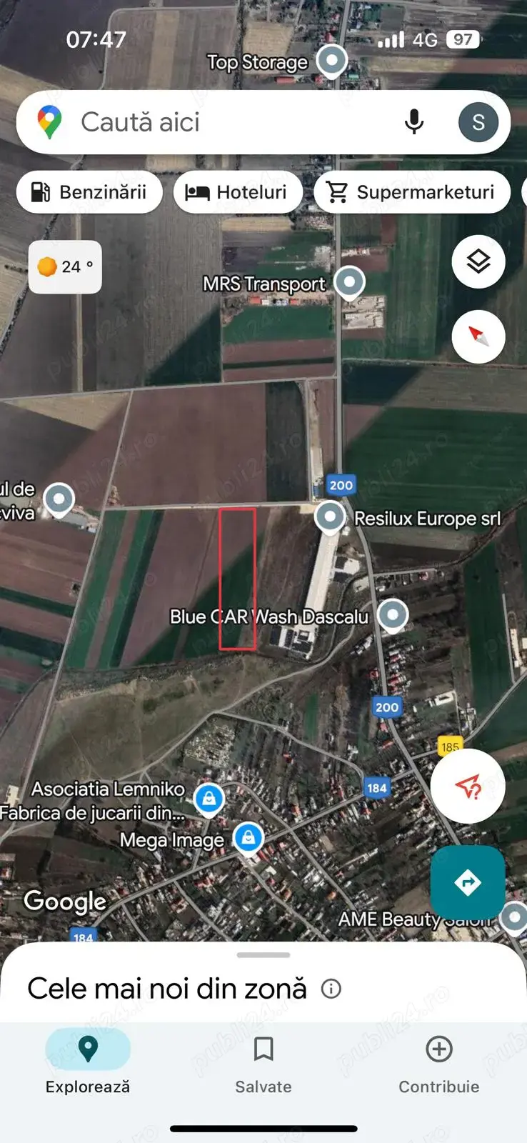 Teren intravilan Dascălu, Ilfov