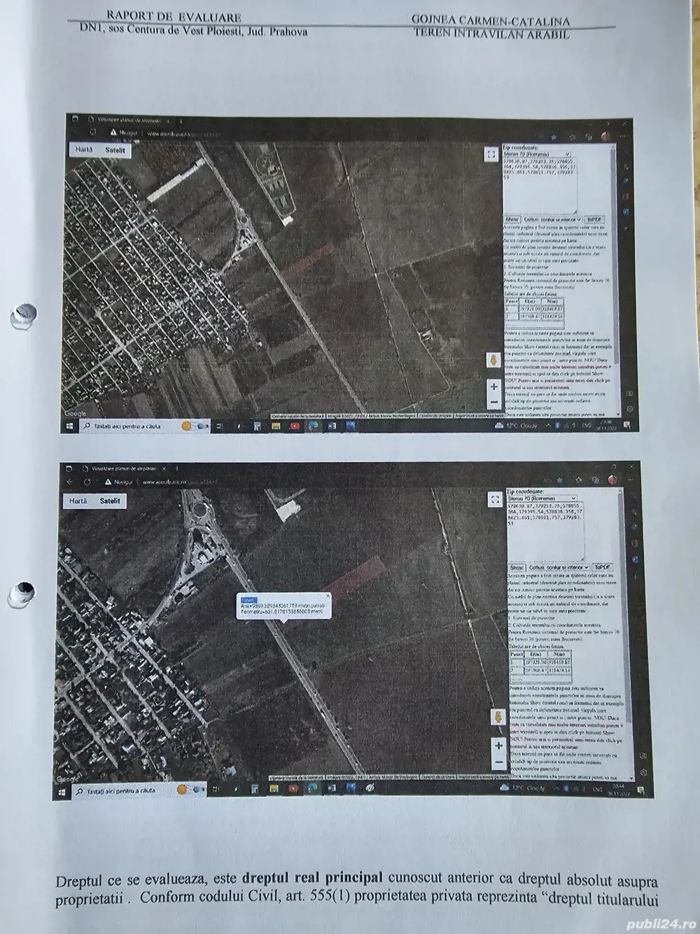 Teren intravilan centura de vest Ploiești 