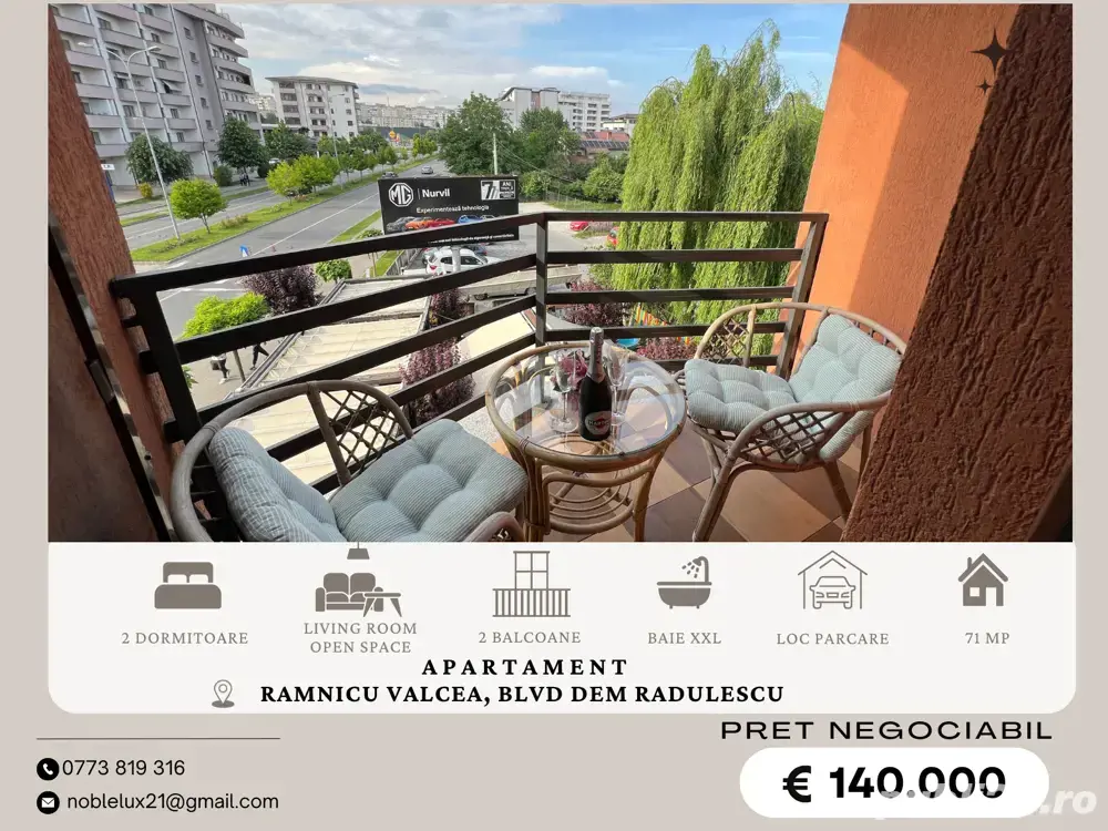 Apartament |3 camere|Dem Radulescu|71 mp| Loc Parcare | Etaj 2 4