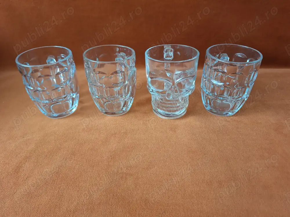 Vechi - Halbe vechi confectionate din sticla, buc = 4