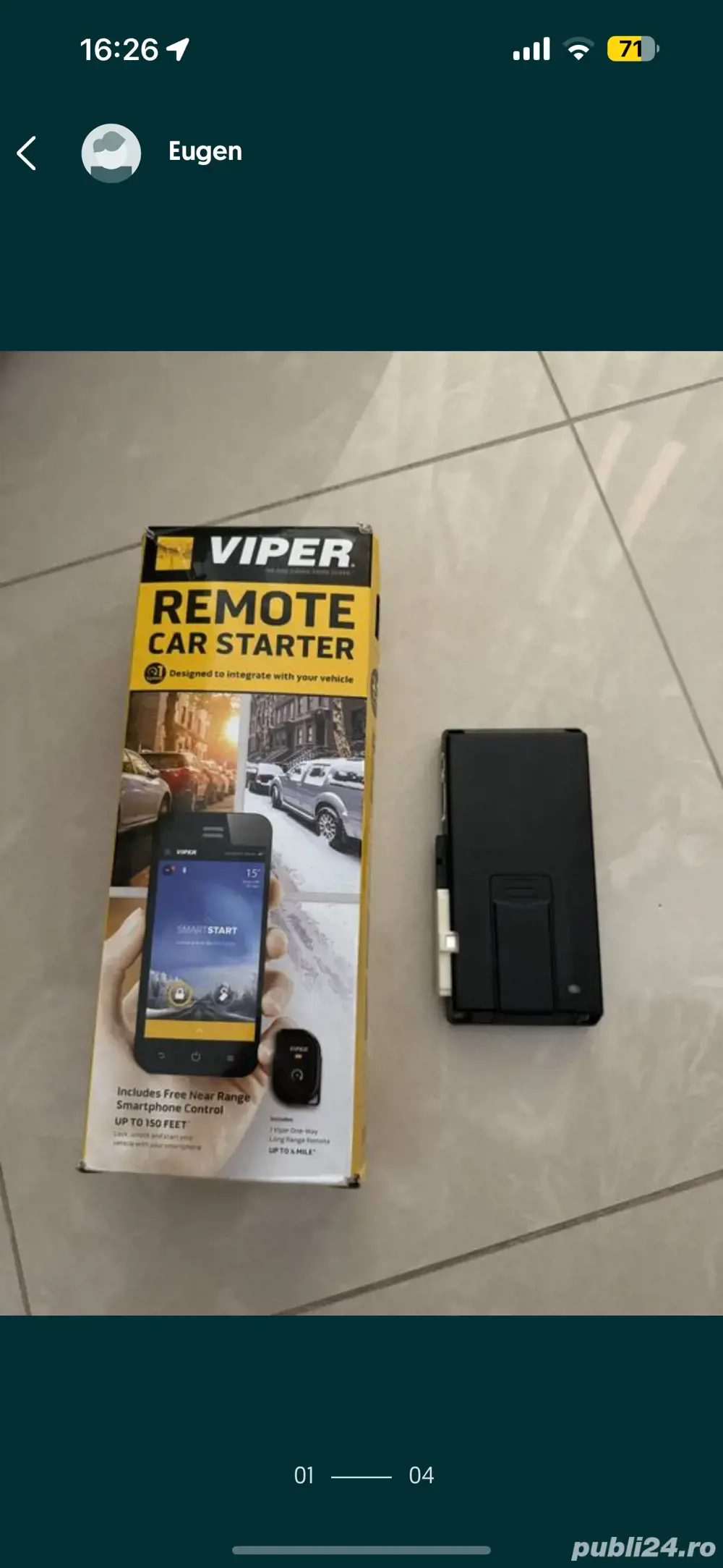 Viper DS4 sistem pornire motor cu telecomanda