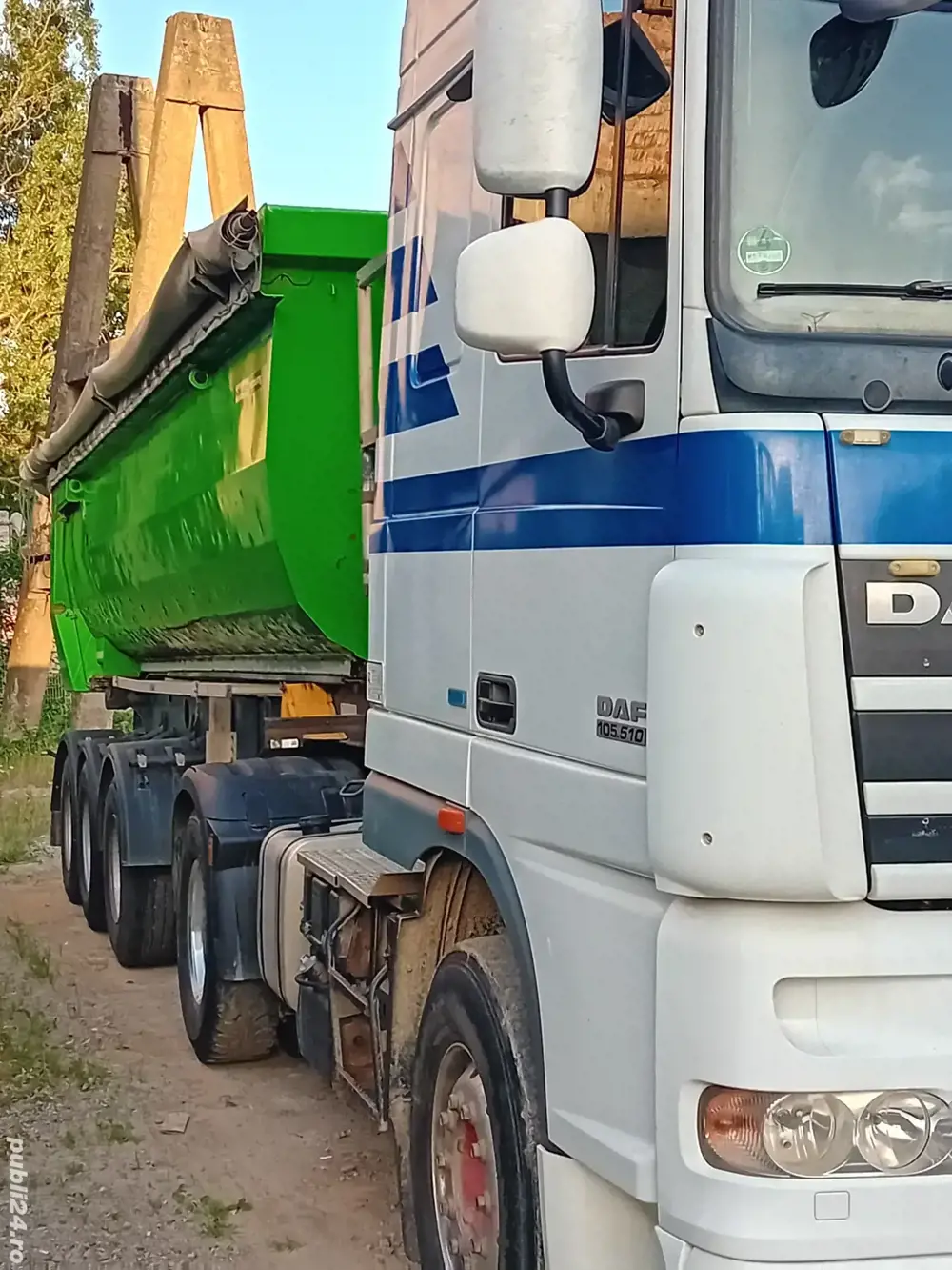 DAF xf 105 510 An fabricație 2012 si semiremorcă Meiller Kipper An 2013  