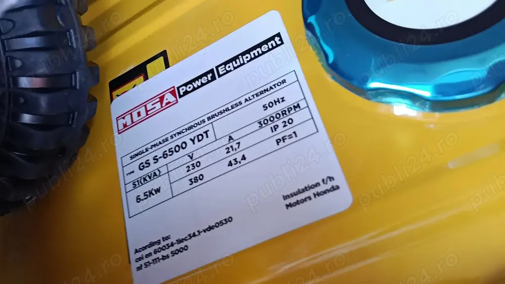 Electrogenerator pe benzina. Grup electrogen