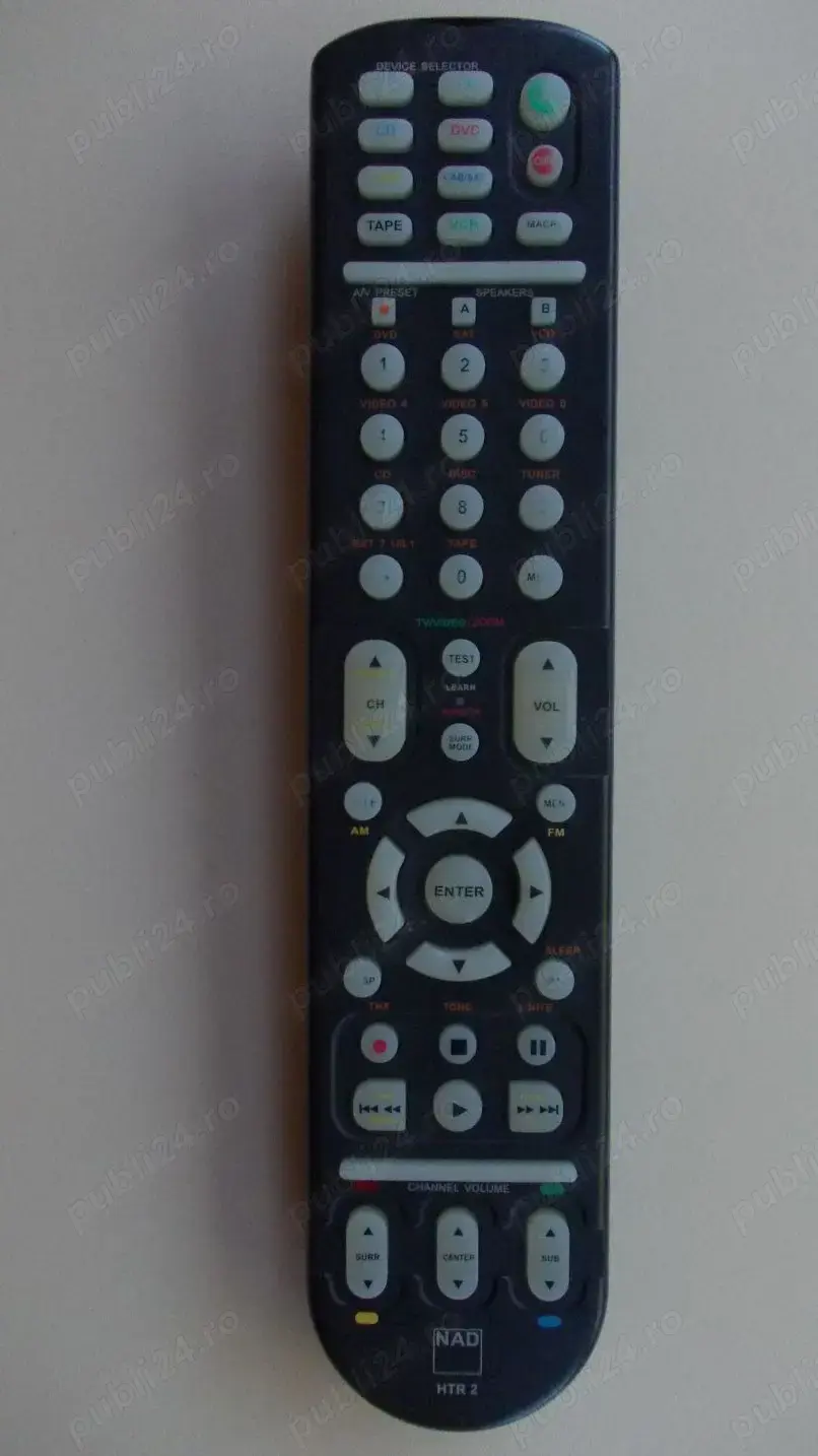telecomanda NAD 522 cd player,AVR4,HTR2 remote control sistem audio home cinema