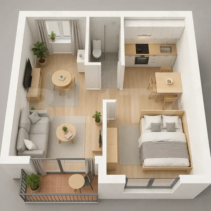 Apartament de vanzare, cu 2 camere, 56,47 mp, zona Tractorul Apartament de vanzare, cu 2 camere, 56,47 mp, zona Tractorul