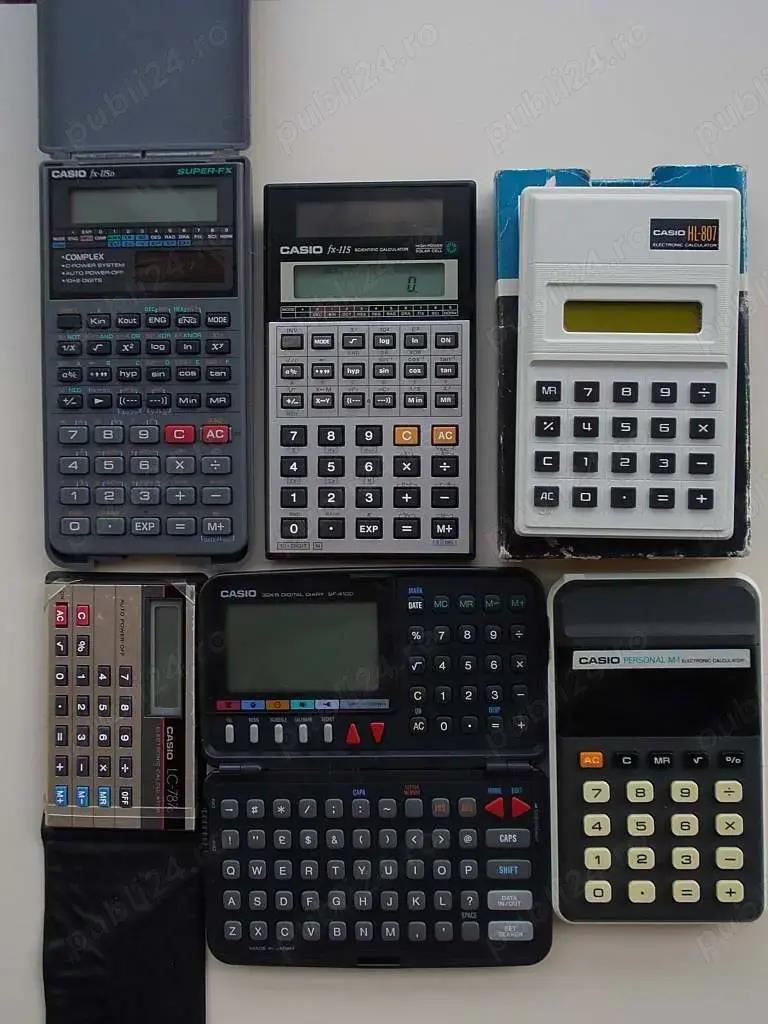 CASIO Fx Junior,Fx-115,Fx-115d Super-Fx,Graph 25 25+ 35+ 35+E 65,HL-807,LC-787g,Personal M-1,Sf 4100