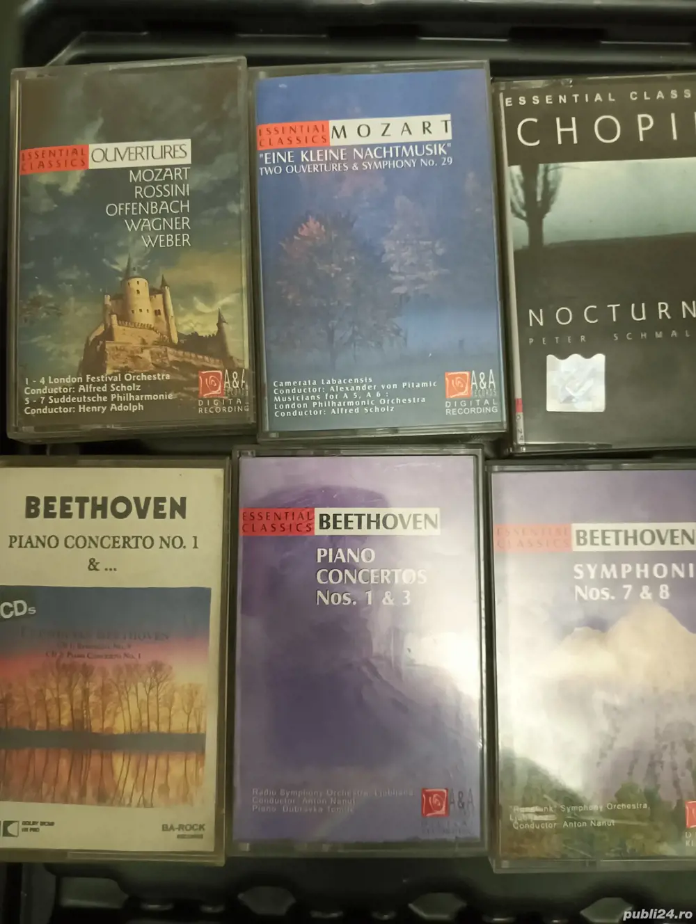 lot 1,,BEETHOVEN ,,Casete audio cu muzica clasica 10bucati
