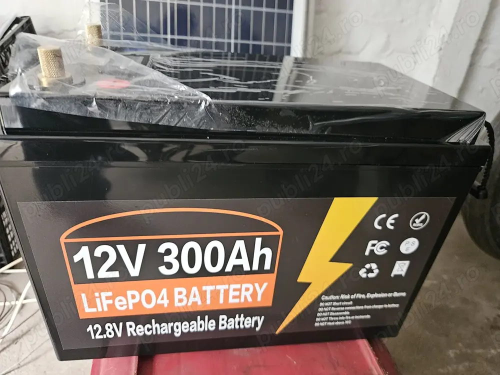 Baterie LiFePO4 12V 300Ah Acumulator camper barca NOU rulota camper