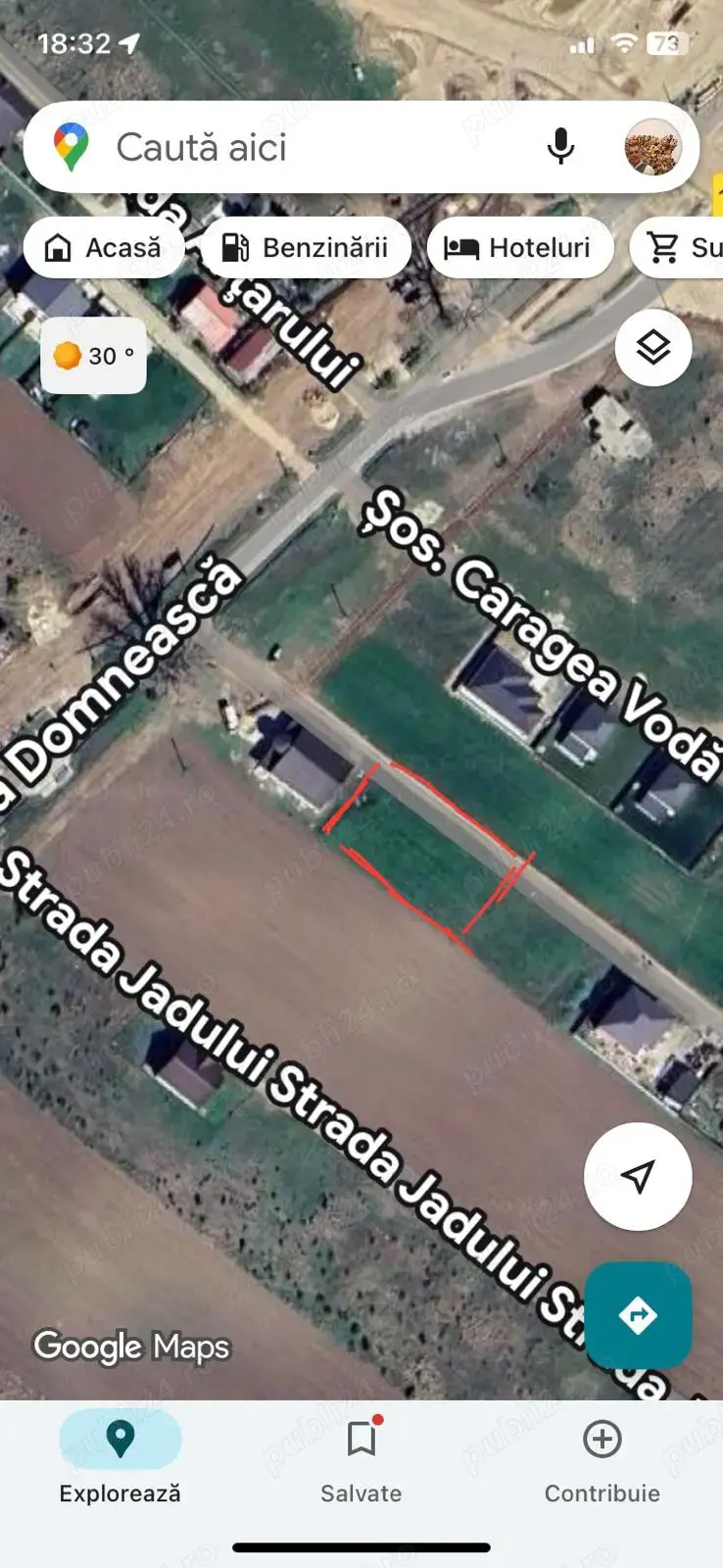 Vand teren intravilan 1000 mp in Teghes