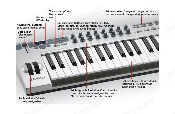 Claviatura MIDI E-Mu Xboard 61