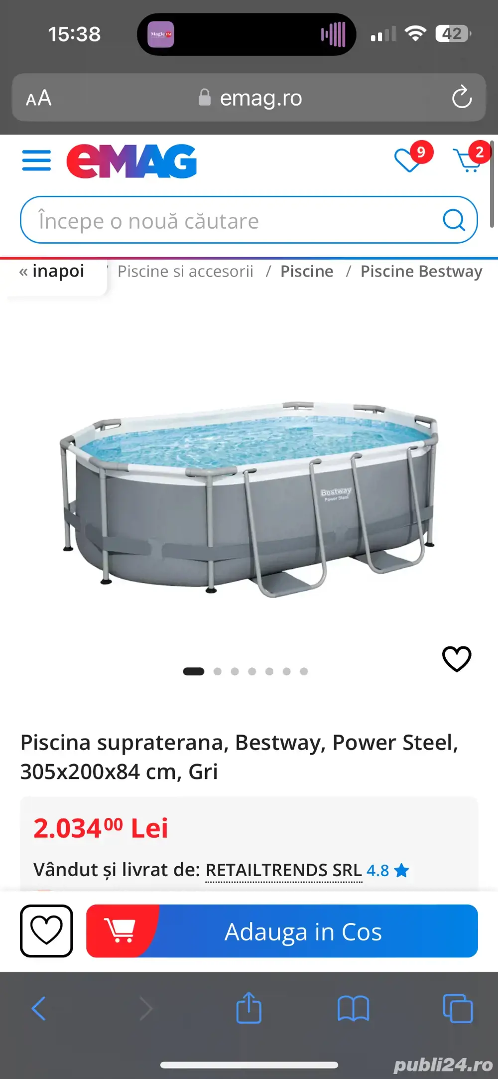 Piscina Bestway Power Steel