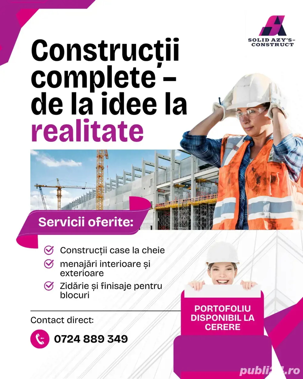 Angajez în domeniul construcțiilor