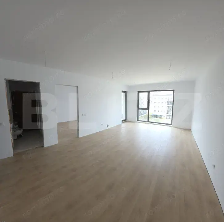 Apartament de 2 camere, Calea Moldovei, Bloc nou, parter