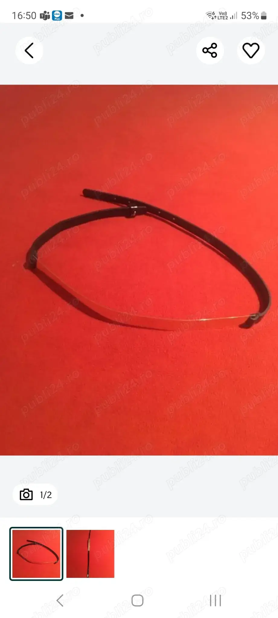 curea eleganta cu platbanda aurie