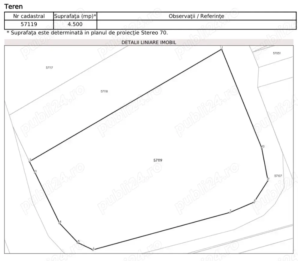 Teren 4.500 mp Grădiștea, Ilfov - Deschidere 45 m