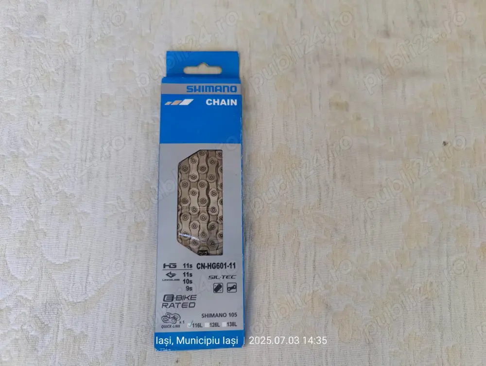 Lanţ bicicletă Shimano CN-HG601 CN-M6100,(Super Ofertă).