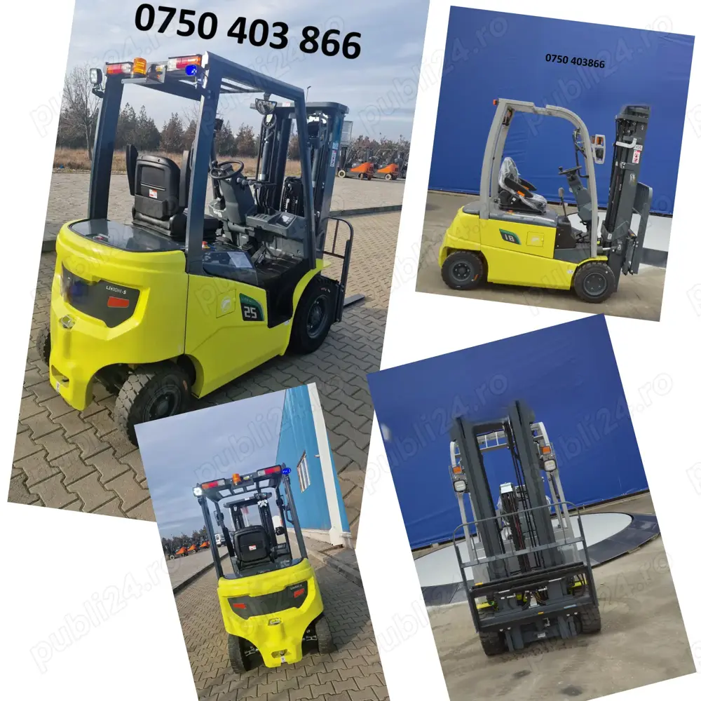 Stivuitor electric,Motostivuitor Electric de 2,5 to,baterie Li-Ion, Nou,Garantie, 