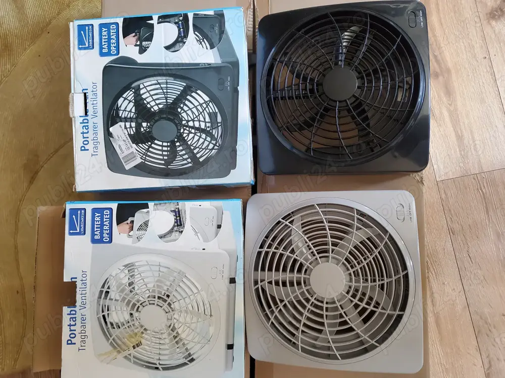 Ventilator puternic de camera, auto sau portabil 12V sau baterii