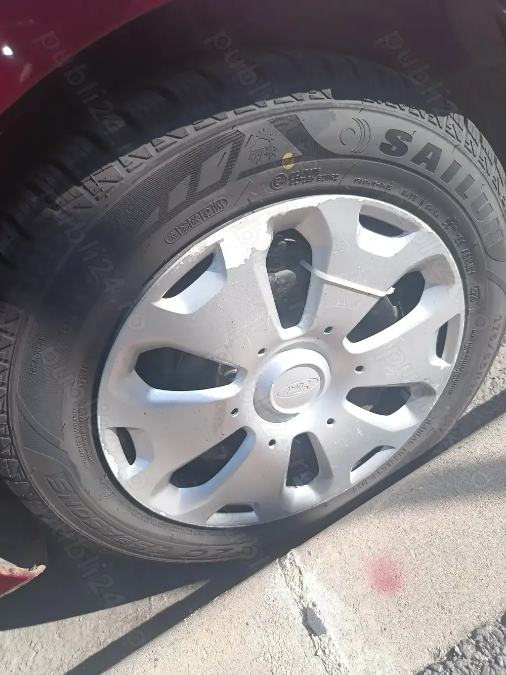 Vând anvelope cu geanta de otel Ford fiesta 2010Floresti/Cluj