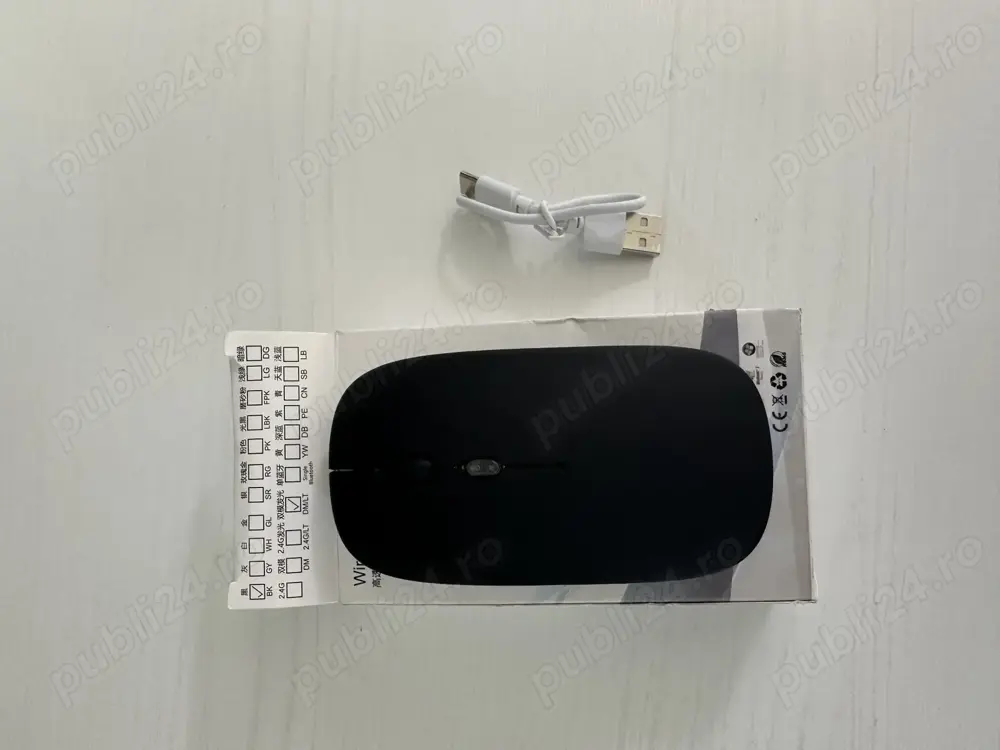 Mouse fara fir cu acumulator incorporat LED