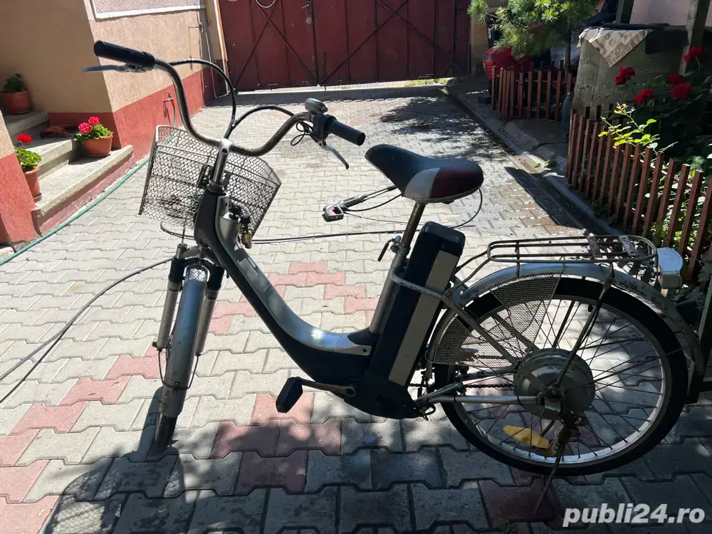 bicicleta asistata electric schimb cu sanie