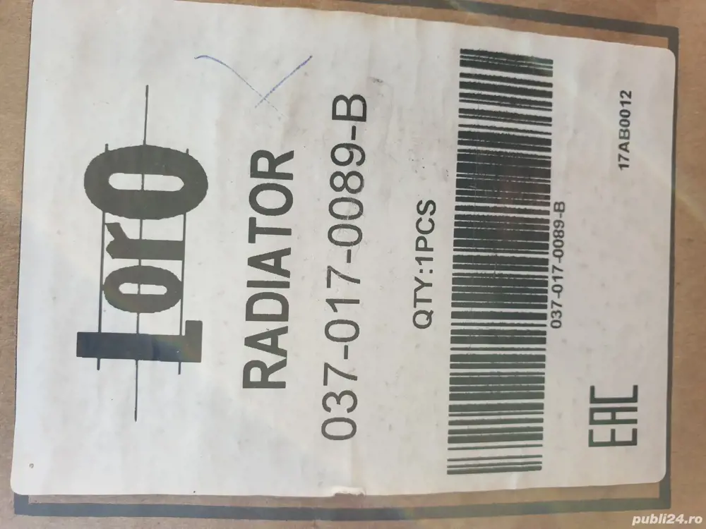 Radiator auto renault-opel