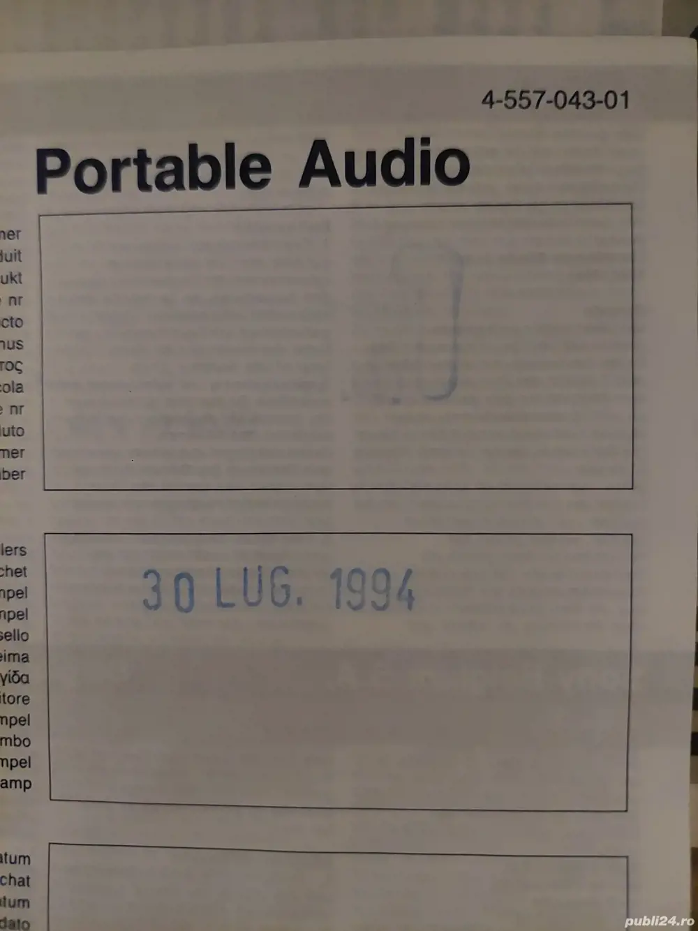 casatofon cu,casti din 1994