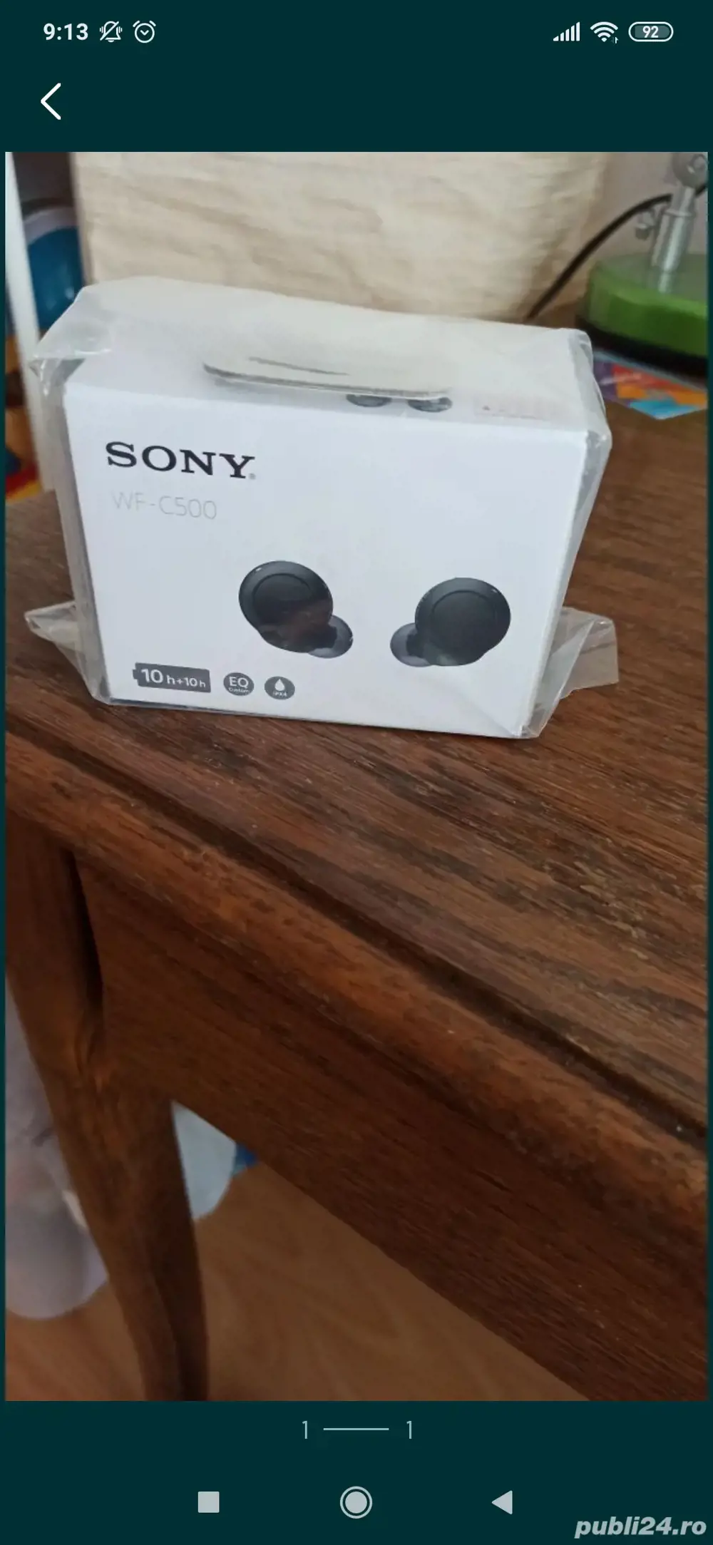 Vând căști wireless Sony WF-C500
