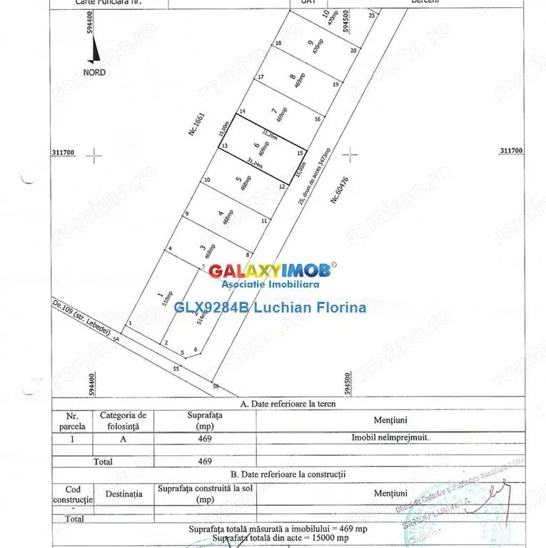 Teren intravilan comuna Berceni, Mamina - locatie langa lac