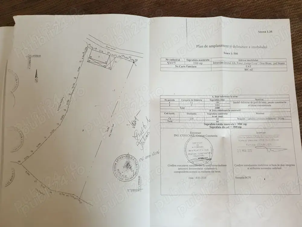 Teren intravilan lacul Bicaz 3500mp