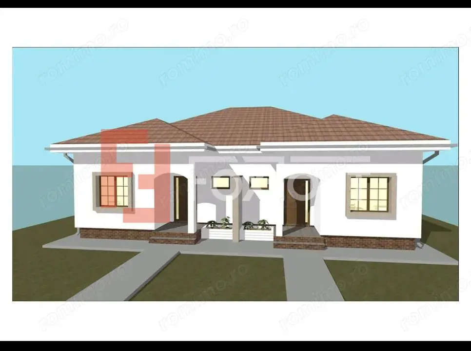 Duplex Mosnita cu 3 camere si teren de 300 mp - zona Noul Lidl