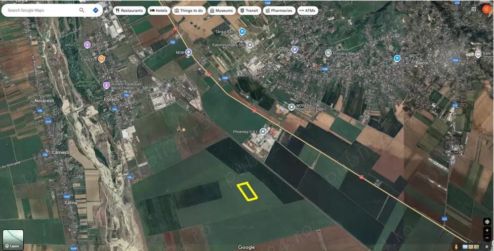 Vand 9000 mp teren agricol extravilan in Floresti, PH