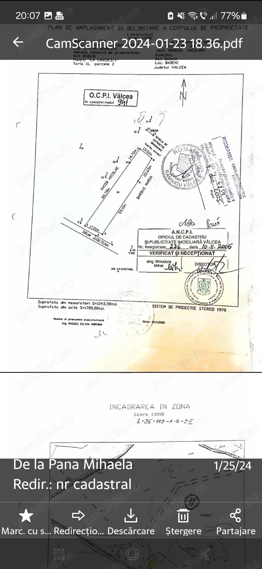 Teren de vanzare Babeni Valcea