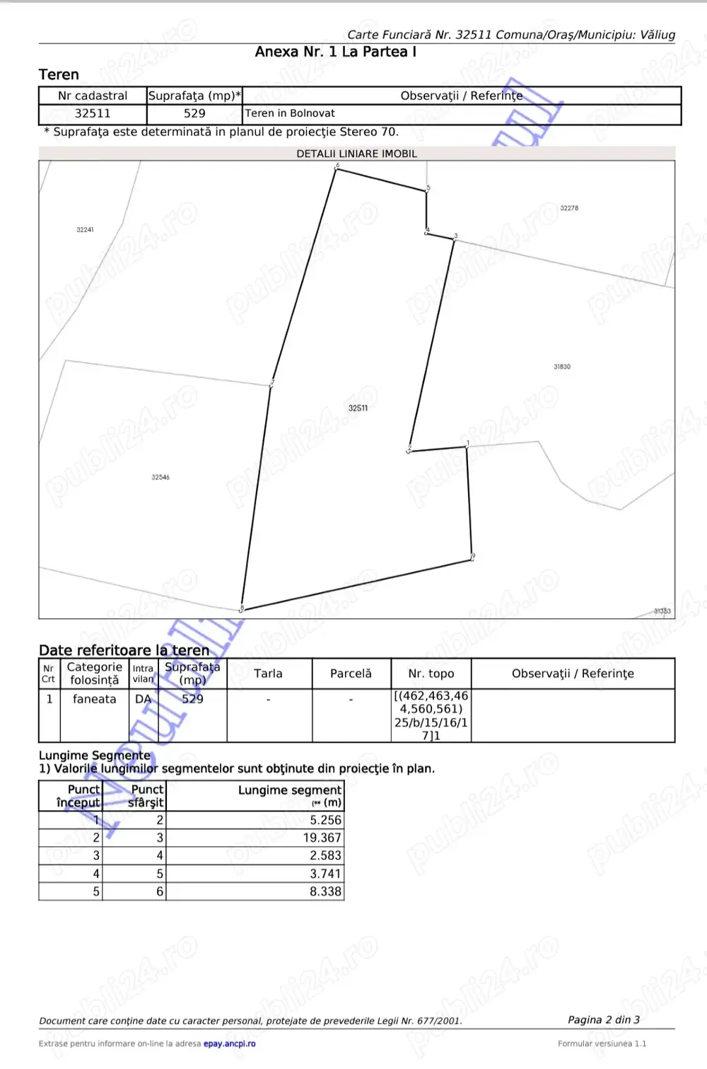 Teren Valiug , zona Crivaia 22.300 euro