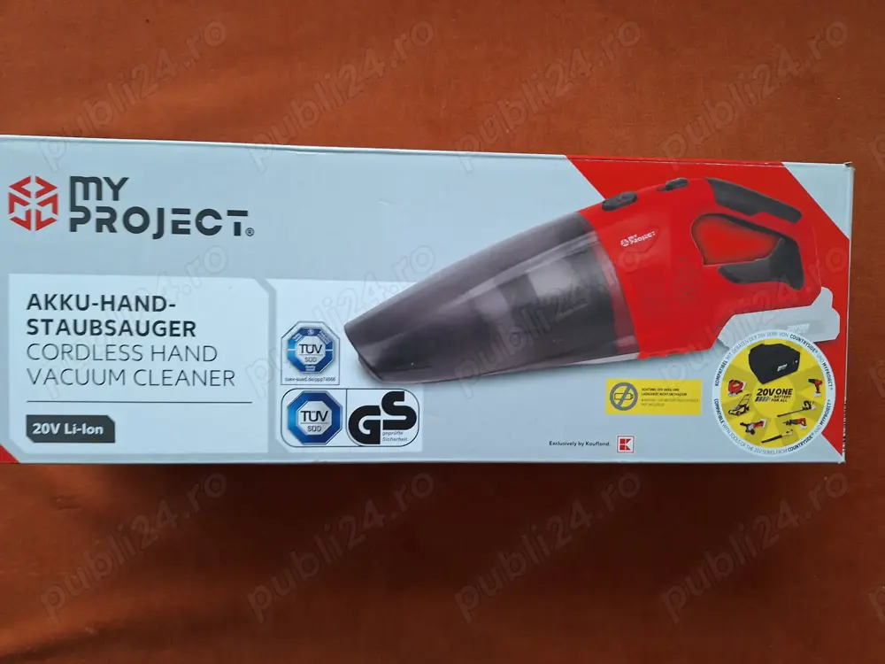 Aspirator auto multifunctional, MyProject pentru acumulator 20V