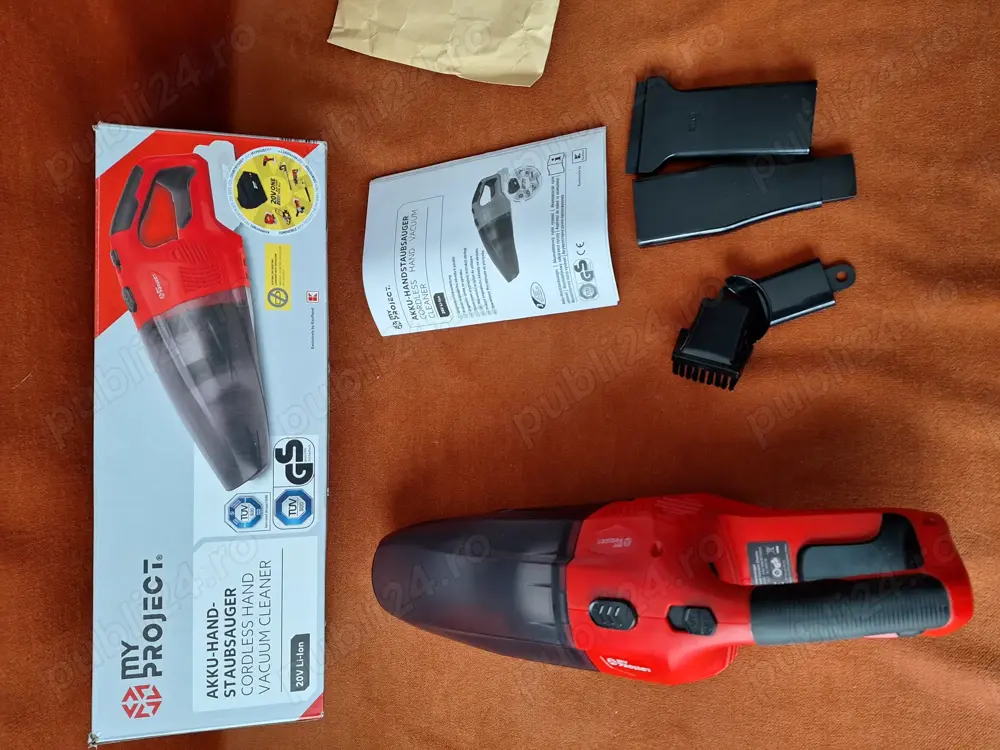 Aspirator auto multifunctional, MyProject pentru acumulator 20V
